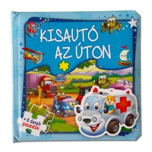 Kisautó az úton + 6 darab puzzle